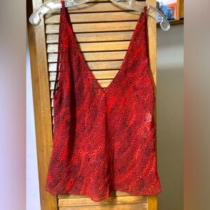 Victoria’s Secret Red/Black Camisole. Med
